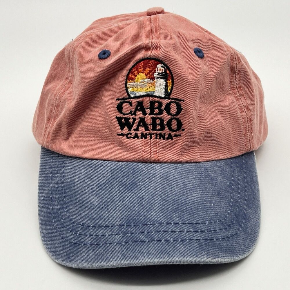 Cabo Wabo Cantina Red Blue Adjustable Baseball Cap Hat by Yachtclub